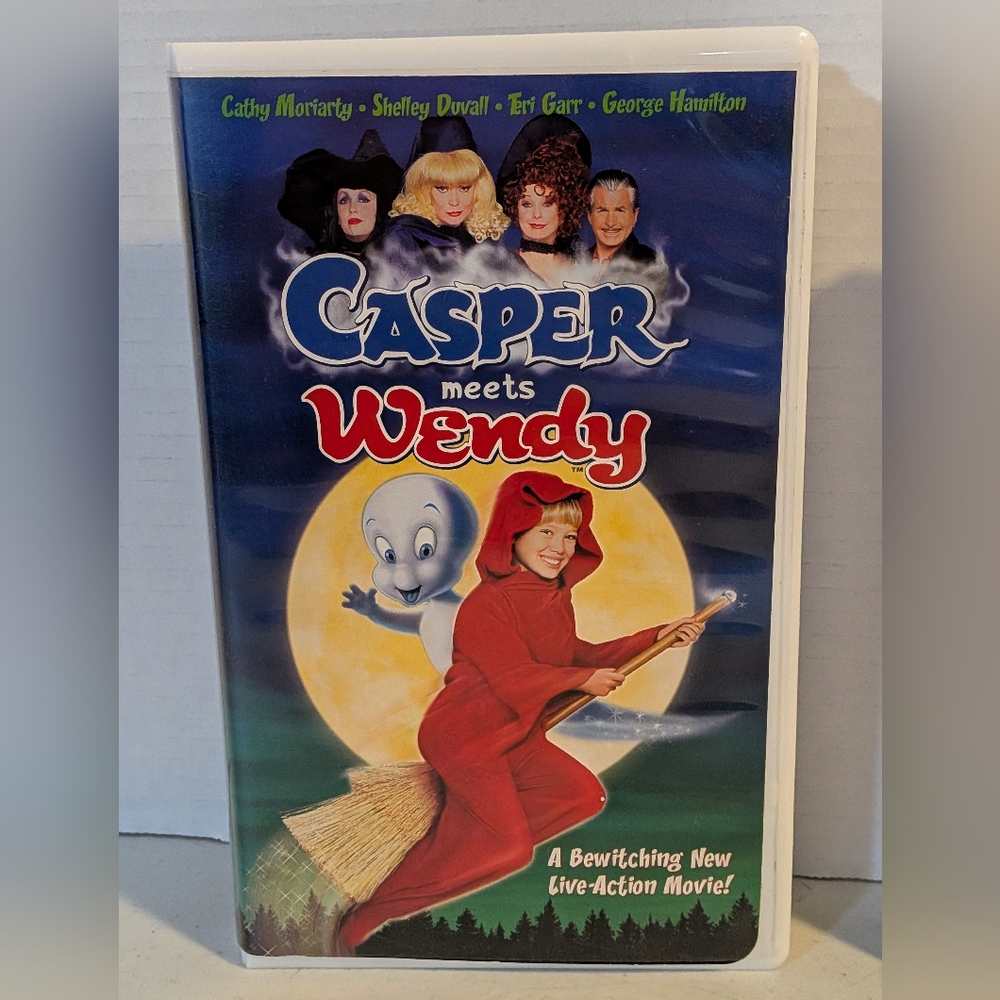 Lot Of 2 Casper : A Spirited Beginning & Casper Meets Wendy VHS Tapes Vintage - Picture 2 of 6